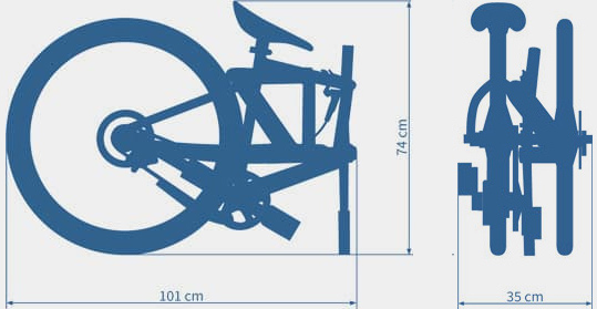 The Fiiz in its portable mode is 101cm long as well as 74cm high.